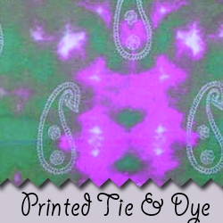 Printed tie & dye